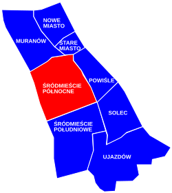 PL Warsaw śródmieście płn location